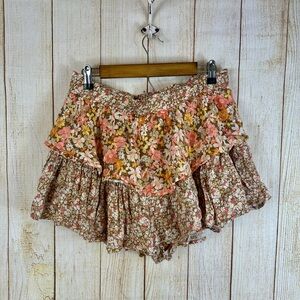 American Eagle Floral Ruffle Skort - Size Large